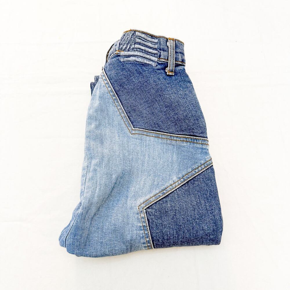 Revice Venus Flares Light Wash Denim Jeans Seam Detailed Zip Fly Size 28